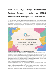 New CTFL-PT D ISTQB Performance Testing Dumps