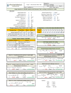 DN1200 Tank Design Calculation BS EN13121-3