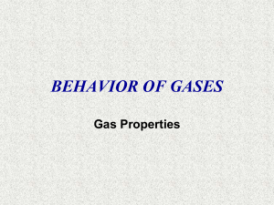 Behavior of Gases: Ideal & Real Gas Laws, Properties