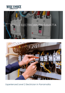 Level 2 Electrician Parramatta