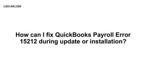 Simple Step's to fix QuickBooks Payroll Error 15212