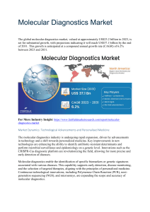 Exploring the Future of Molecular Diagnostics Market: A $37.1 Billion Opportunity by 2031