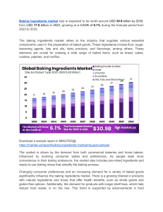 Asia Pacific Emerges as Key Consumer of Baking Enzymes and Ingredients