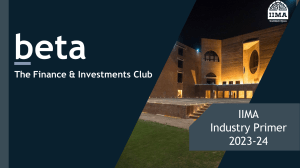 IIMA Beta Industry Primer 2023-24