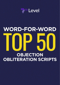 Top 50 Objections and How to Diffuse Them
