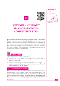 318 Economics Eng Lesson23 (EXTRA, profit maximisation)