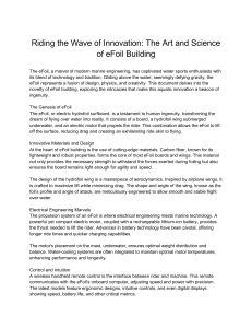 eFoil Building: Art and Science