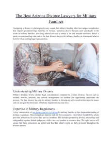 The Best Arizona Divorce Lawyers for Military Families