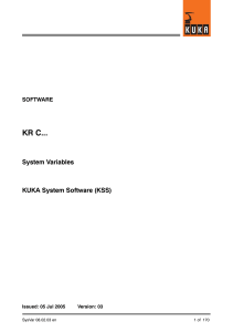 system variables manual kss