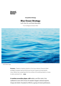 Blue Ocean Strategy