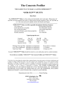 TCP Data Sheet PERFIL DE ANCLAJE CONCRETO