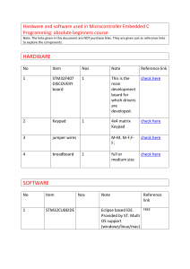 Microcontroller Embedded C Programming Course Material