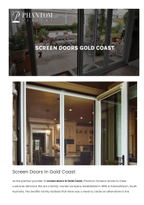 Screen Doors Gold Coast