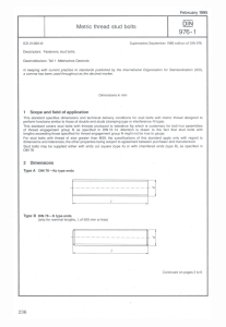 DIN 976-1 Stud bolt