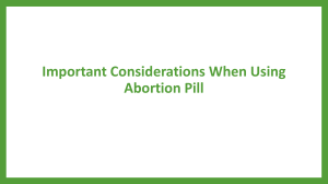 Important Considerations When Using Abortion Pill 