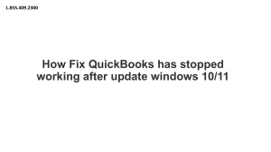 Simple To Fix Issue QuickBooks has stopped working