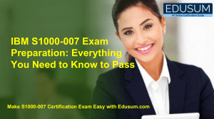 IBM S1000-007 Exam Preparation: Everything You Need to Know to Pass