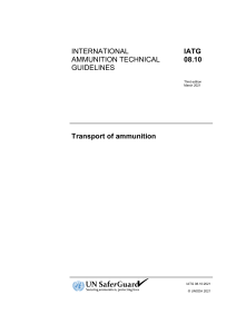 IATG-08.10 transport ammunitions