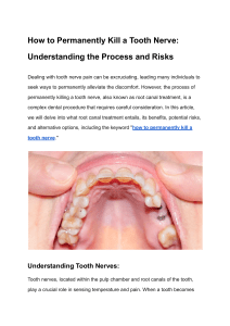 how to permanently kill a tooth nerve