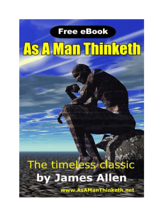 As A Man Thinketh eBook: Power of Thought