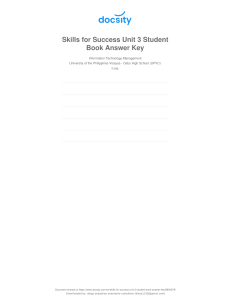 docsity-skills-for-success-unit-3-student-book-answer-key