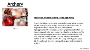 Archery( Projectile Motion Assignment 1 )