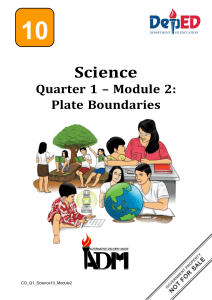 Plate Boundaries: Science Module for High School