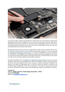 MacBook Air Motherboard Repair in Delhi NCR | TechieXperts