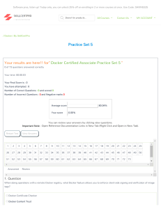 Docker Certified Associate Practice Test 5