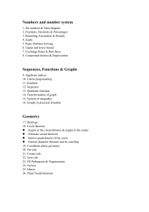 Math Curriculum: Numbers, Algebra, Geometry, Statistics