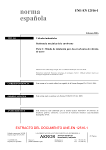 UNE-EN 12516-1: Válvulas Industriales de Acero