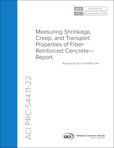 Fiber-Reinforced Concrete Testing: Shrinkage, Creep, Transport