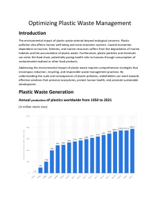 Optimizing Plastic Waste Management Report