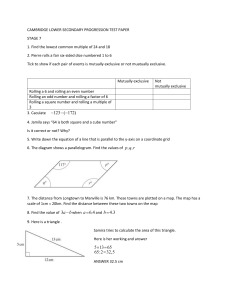 Stage 7 Cambridge Maths Test Paper