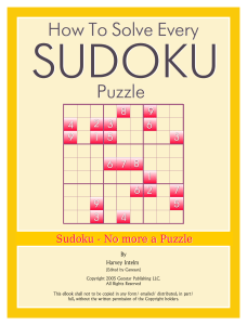 How To Solve Every Sudoku Puzzle Vol 1, 2nd Ed.