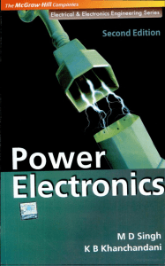 Power electronics MD singh KB khanchandani