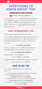 English Article 'The' Pronunciation & Usage Lesson