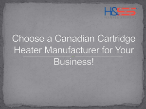 Boost Your Business with a Canadian Cartridge Heater Manufacturer!