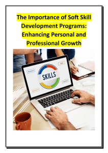 The Importance of Soft Skill Development Programs - Enhancing Personal and Professional Growth