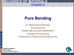 Mechanics of Materials: Pure Bending Presentation