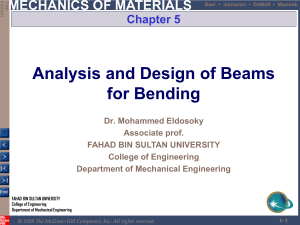 Mechanics of Materials: Beam Bending Analysis & Design