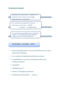 Revoluciones Industriales: Posfordismo y Alta Tecnología