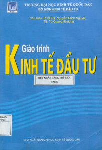 Giáo trình kinh tế đầu tư