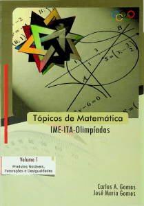 Gomes Tópicos de Matemática 'ITA IME Olimp¡adas' Vol 1