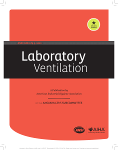 ANSI/AIHA Z9.5: Laboratory Ventilation Standard