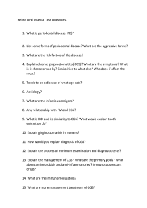 Feline Oral Disease Test Questions