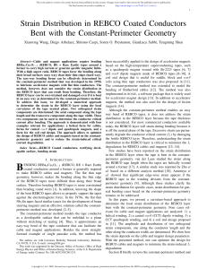 Strain Distribution in REBCO Coated Conductors