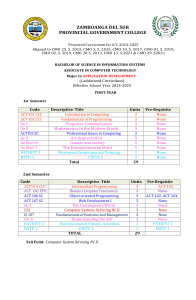 ACT - BSIS-CURRICULUM-APPLICATION-DEVELOPMENT-MAJOR