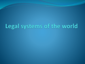 Legal systems of the world