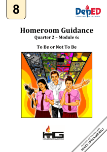 Grade 8 Homeroom Guidance: Decision Making Module